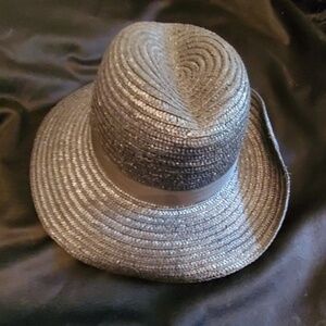 Vintage Trilby Fedora Italian Straw Hat